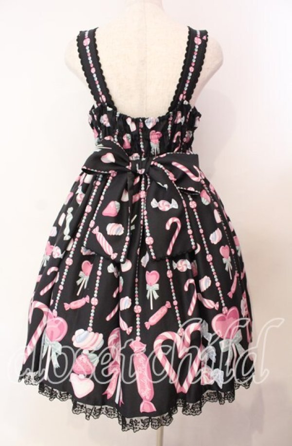 画像6: Angelic Pretty / Candy Ornamentジャンパースカート  クロ O-25-11-11-007-AP-OP-IG-OS (6)