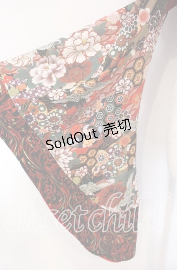 画像3: Qutie Frash / オフショル着物カーデ  レッド O-25-11-11-011-QU-TO-OW-OS (3)