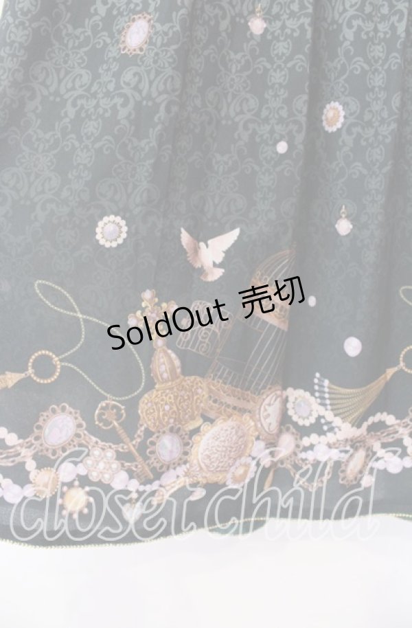 画像3: axes femme / アンティーク柄2WAYスカート M グリーン O-25-11-11-015-AX-SK-OW-OS (3)