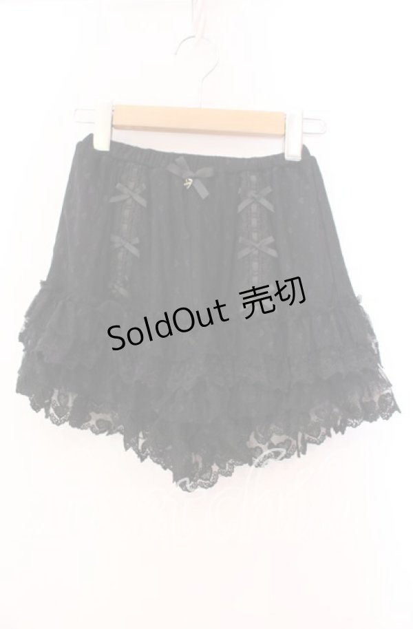 画像1: LIZ LISA / フリルインナーパンツ  クロ O-25-11-11-017-LO-PA-OW-OS (1)