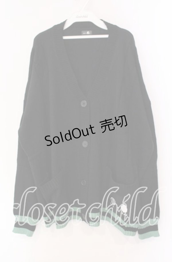 画像1: NieR Clothing / UNISEXシエルニットカーディガン【ポケット付き】  ブラック O-25-11-11-018-PU-TO-IG-OS (1)