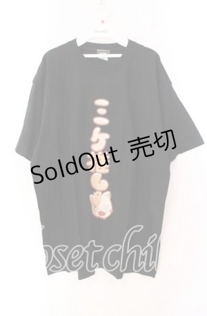 画像: 【SALE】NieR CLOTHING / ミケ推しTシャツ  ブラック O-25-11-11-022-PU-TS-IG-ZT266