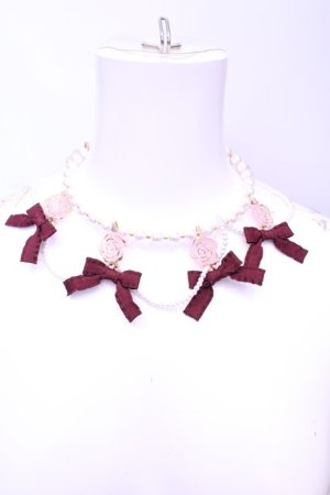 画像: bandai_do / ローズワイヤーチョーカー  ゴールド×パール×ピンク O-25-11-12-057-LO-AC-IG-OS