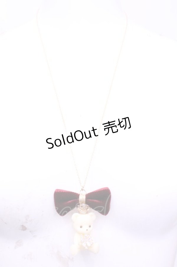 画像2: チェルシィ / テディクラウンネックレス  オフ O-25-11-12-058-LO-AC-IG-OS (2)