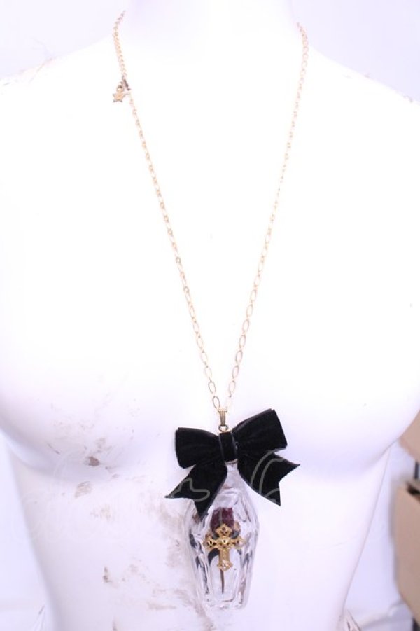 画像2: ハレルヤバレリーナ / コフィンローズネックレス  クリア O-25-11-12-062-LO-AC-IG-OS (2)