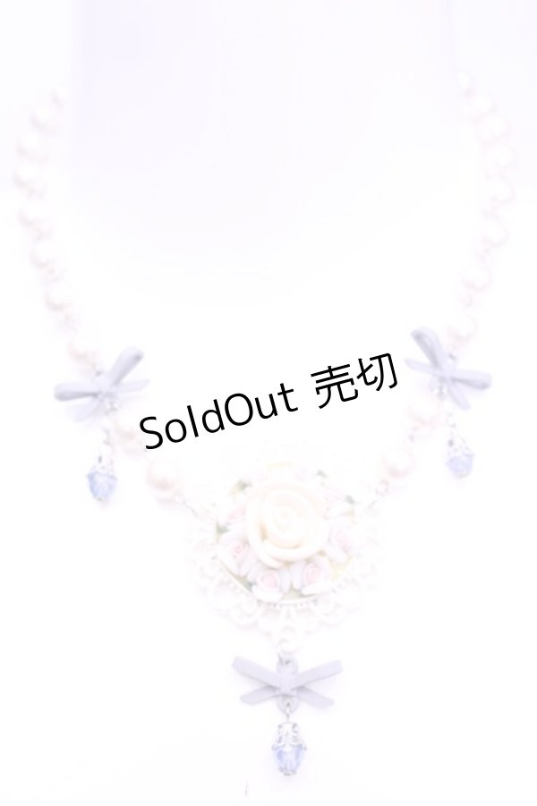 画像2: Blue monodrama / ローズネックレス  シロ×サックス O-25-11-12-063-LO-AC-IG-OS (2)