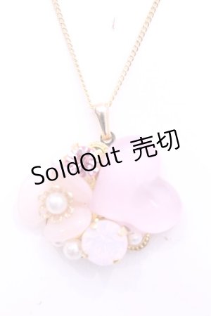 画像: REILA heart pink ring / ハートフラワーネックレス  ゴールド×ピンク O-25-11-12-066-LO-AC-IG-OS