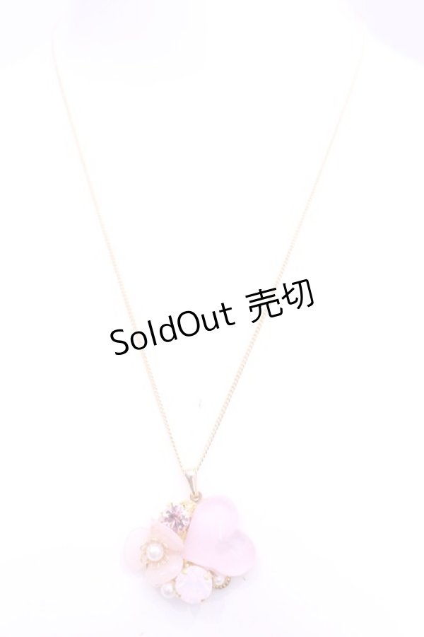 画像2: REILA heart pink ring / ハートフラワーネックレス  ゴールド×ピンク O-25-11-12-066-LO-AC-IG-OS (2)