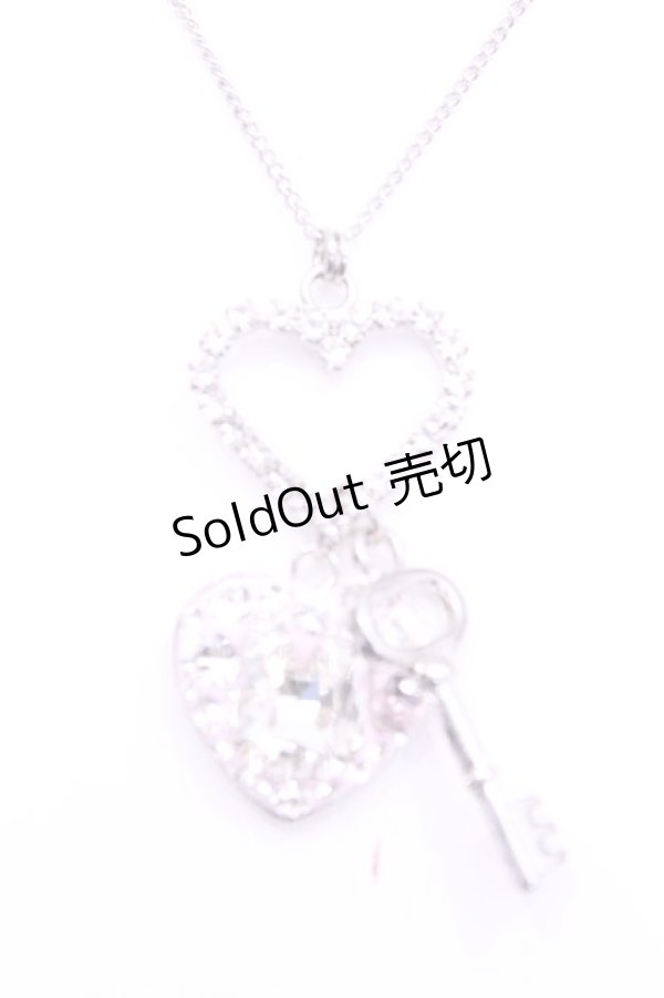 画像1: REILA heart pink ring / うさぎキーモチーフネックレス  シルバー×ピンク O-25-11-12-067-LO-AC-IG-OS (1)