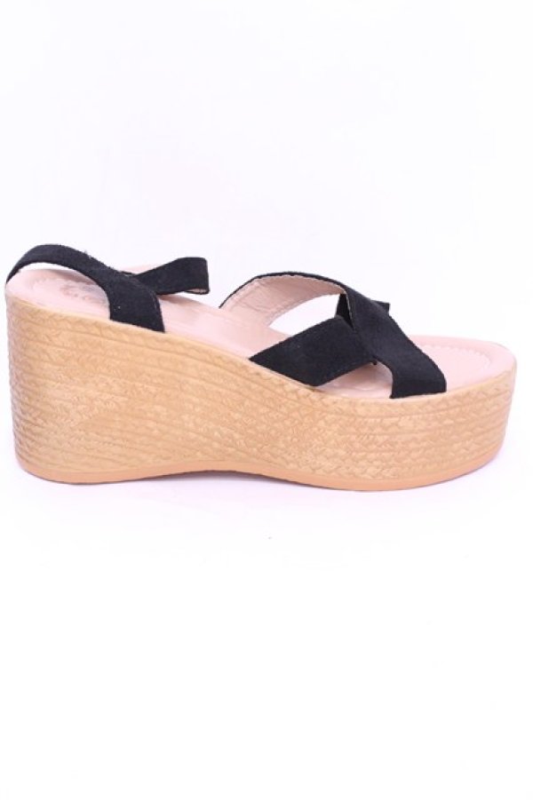 画像6: NieR Clothing / ウェッジソールサンダル【身長約8cmUP】 38 ブラウン×ブラック O-25-11-12-003-PU-SH-IG-ZT88 (6)