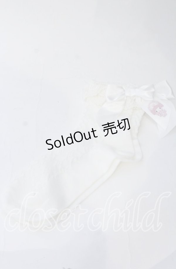 画像1: m petit by misako / サンリオキャラクターズコラボクルーソックス  シロ O-25-11-12-1019-LO-ZA-OW-OS (1)