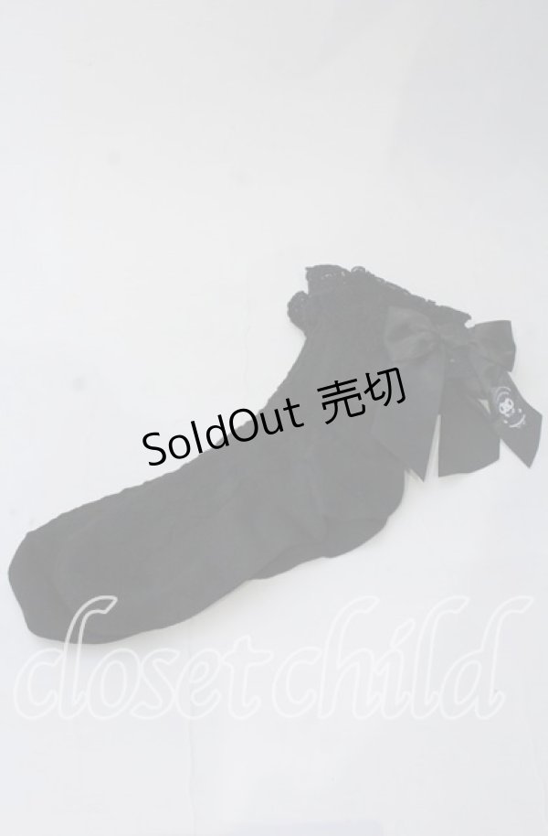 画像1: m petit by misako / サンリオキャラクターズコラボクルーソックス  クロ O-25-11-12-1020-LO-ZA-OW-OS (1)