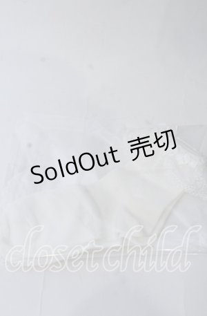 画像: m petit by misako / レース＆リボン付きクルーソックス  シロ O-25-11-12-1033-LO-ZA-OW-OS