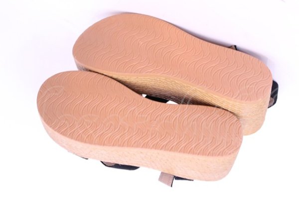 画像8: NieR Clothing / ウェッジソールサンダル【身長約8cmUP】 38 ブラウン×ブラック O-25-11-12-003-PU-SH-IG-ZT88 (8)