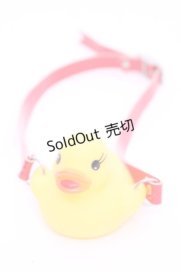 画像1: 口枷屋モイラ / アヒル式口枷  アカ×イエロー O-25-11-12-004-LO-AC-IG-OS (1)