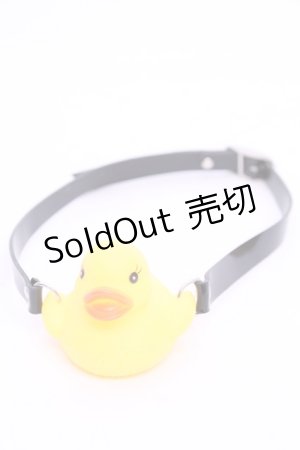 画像: 口枷屋モイラ / アヒル式口枷  クロ×イエロー O-25-11-12-005-LO-AC-IG-OS