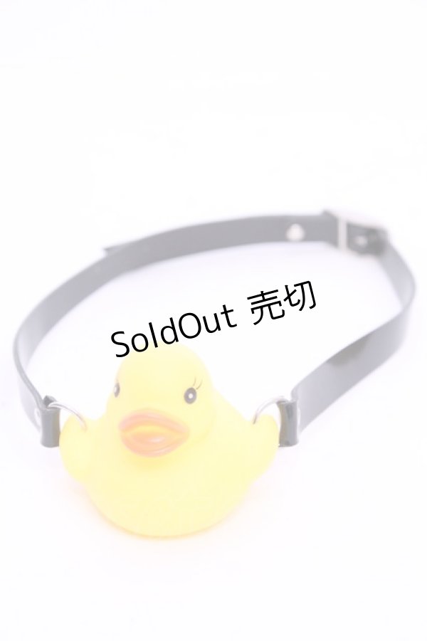 画像1: 口枷屋モイラ / アヒル式口枷  クロ×イエロー O-25-11-12-005-LO-AC-IG-OS (1)