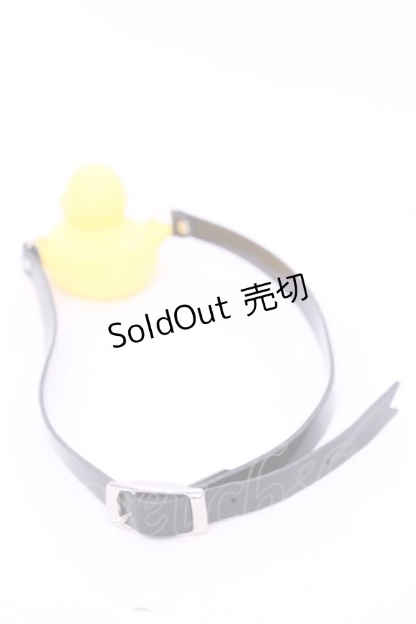 画像2: 口枷屋モイラ / アヒル式口枷  クロ×イエロー O-25-11-12-005-LO-AC-IG-OS (2)