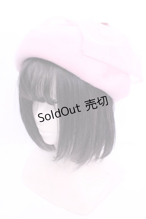 画像1: m petit by misako / NINA'S チュールリボンベレー帽  ピンク O-25-11-12-007-LO-AC-IG-ZT (1)