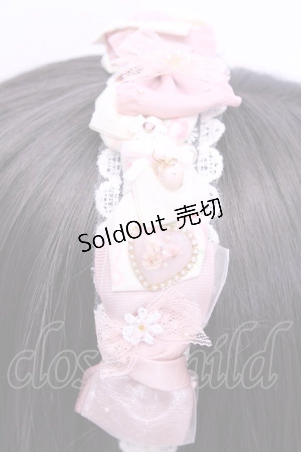 画像2: Haku Healing / 多リボンカチューシャ  オフ O-25-11-12-012-LO-AC-IG-OS (2)