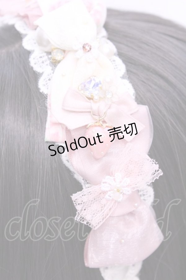 画像3: Haku Healing / 多リボンカチューシャ  オフ O-25-11-12-012-LO-AC-IG-OS (3)