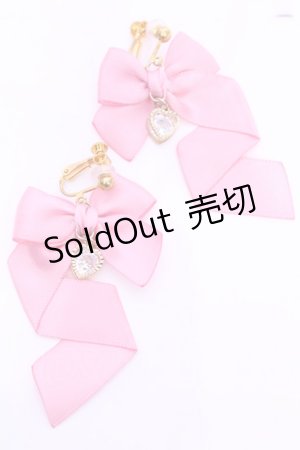 画像: LOTUS ribbon / イヤリング  ピンク ハート0 O-25-11-12-014-EL-AC-IG-OS