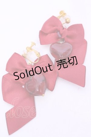 画像: LOTUS ribbon / イヤリング  アカ イチゴ O-25-11-12-015-EL-AC-IG-OS