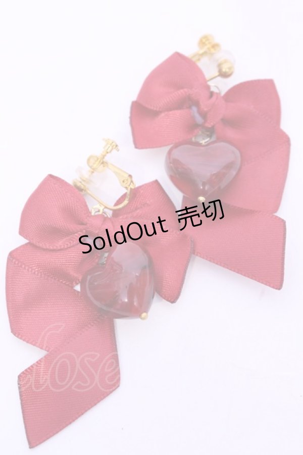 画像1: LOTUS ribbon / イヤリング  アカ イチゴ O-25-11-12-015-EL-AC-IG-OS (1)