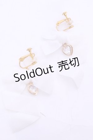 画像: LOTUS ribbon / イヤリング  シロベロア O-25-11-12-017-EL-AC-IG-OS