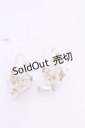 画像: アソビゴコロ×オトメゴコロ / クリスマスオーナメントのピアス  ゴールド×クリア O-25-11-12-020-LO-AC-IG-OS