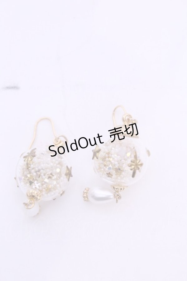 画像1: アソビゴコロ×オトメゴコロ / クリスマスオーナメントのピアス  ゴールド×クリア O-25-11-12-020-LO-AC-IG-OS (1)