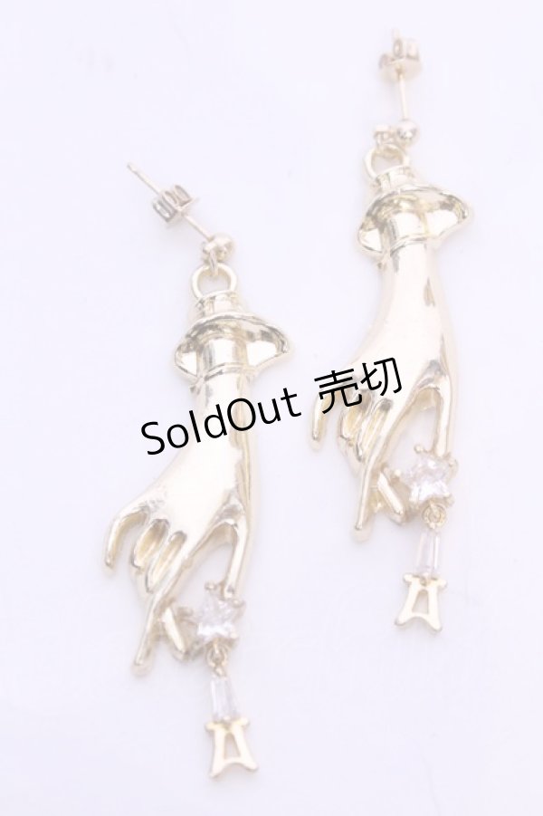 画像1: アソビゴコロ×オトメゴコロ / ハンドピアス  ゴールド O-25-11-12-021-LO-AC-IG-OS (1)