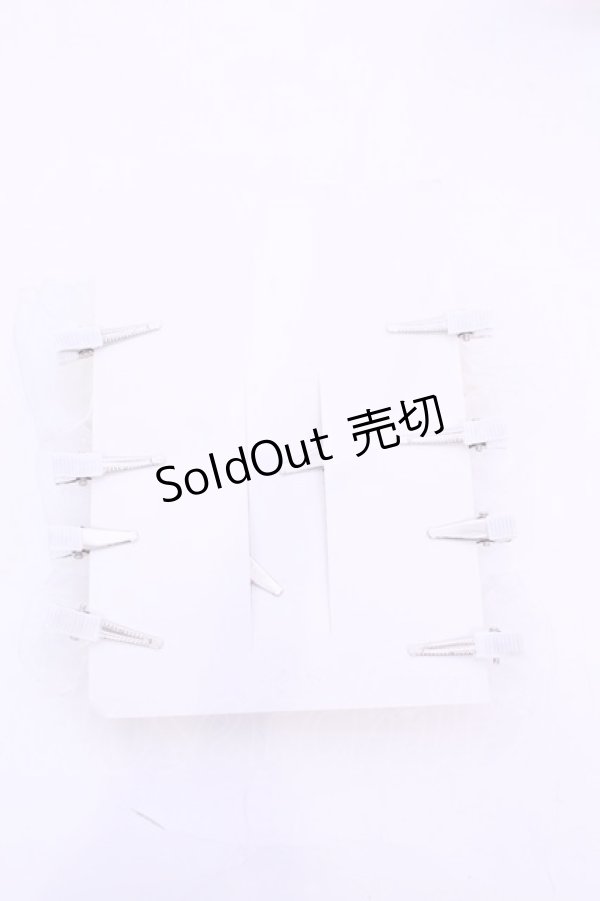 画像2: Stella-stellA / フラワークリップセット  シロ O-25-11-12-024-LO-AC-IG-OS (2)