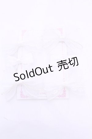 画像: Stella-stellA / オーガンジーリボンクリップセット  シロ０ O-25-11-12-025-LO-AC-IG-OS