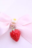 画像2: Sweet Season / リボンクリップ  ピンク×イチゴ O-25-11-12-029-LO-AC-IG-OS (2)