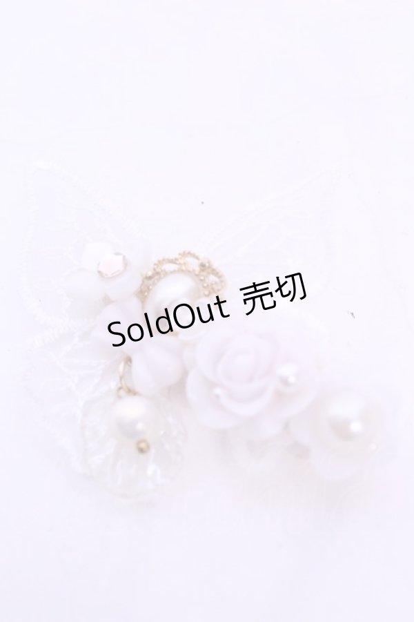 画像1: Haku Healing / バタフライリボンクリップ  シロ O-25-11-12-037-LO-AC-IG-OS (1)