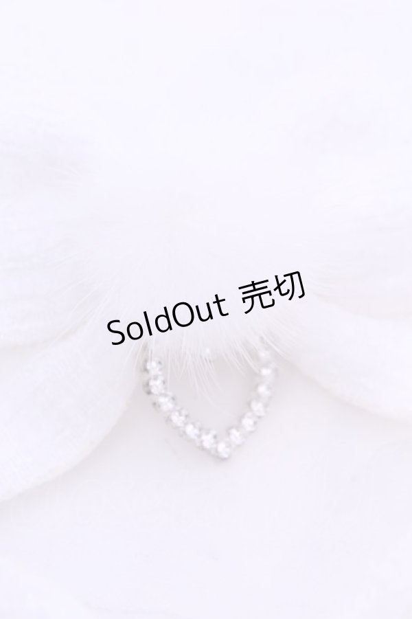 画像2: とぅいんくる。 / ツイードハートりぼんくりっぷ  シロ O-25-11-12-040-LO-AC-IG-OS (2)