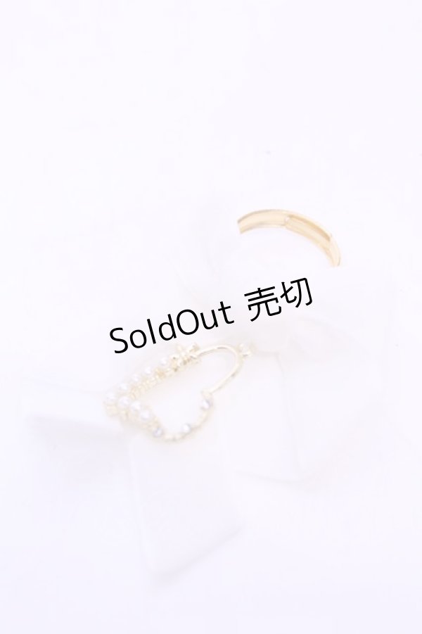 画像1: LOTUS ribbon / リボンリング  シロ O-25-11-12-045-EL-AC-IG-OS (1)