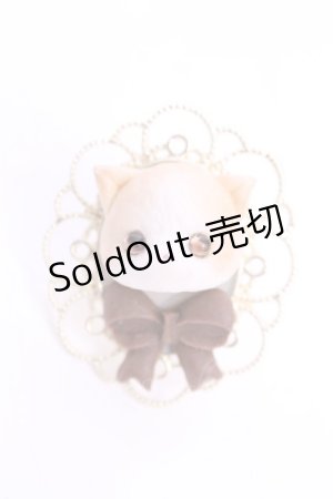 画像: Baby Meow / ねこフェイスカメオリング  オフ O-25-11-12-047-LO-AC-IG-ZT432-F002