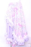 画像1: Qutie Frash / 和柄レースロングスカート  ピンク O-25-11-13-028-QU-SK-OW-OS (1)