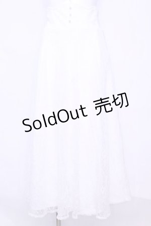 画像: DearMyLoveRose / バックリボンハイウエストフレアスカート M シロ O-25-11-13-033-EL-SK-OW-OS