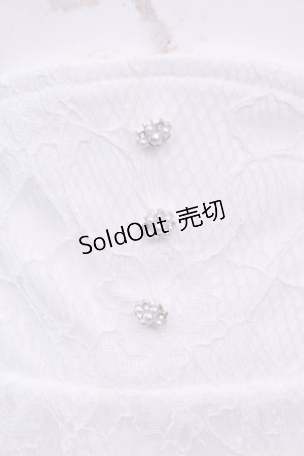 画像2: DearMyLoveRose / バックリボンハイウエストフレアスカート M シロ O-25-11-13-033-EL-SK-OW-OS (2)