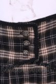 画像2: Maison de FLEUR Petite Robe canone / コルセットベルトチェックスカート  クロ×ベージュ O-25-11-13-038-EL-SK-IG-OS (2)