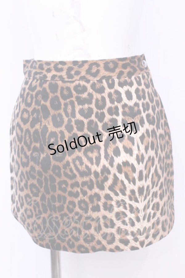 画像1: SEXY DYNAMITE LONDON / レオパード台形スカート Ｓ ブラウン O-25-11-13-039-PU-SK-IG-OS (1)