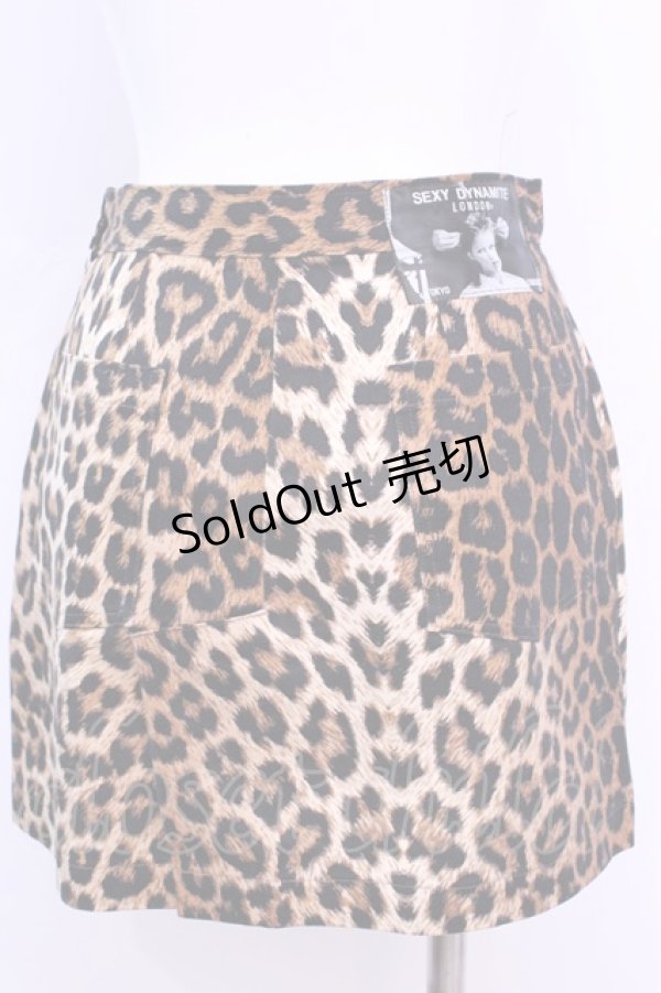 画像3: SEXY DYNAMITE LONDON / レオパード台形スカート Ｓ ブラウン O-25-11-13-039-PU-SK-IG-OS (3)