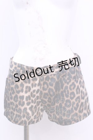 画像: SEXY DYNAMITE LONDON (CHOICE) / レオパードホットパンツ Ｍ ブラウン O-25-11-13-040-PU-PA-IG-OS