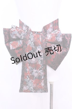 画像: Qutie Frash / 花魁帯コルセット  レッド×ブラック O-25-11-13-003-QU-TO-OW-OS