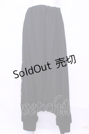 画像: 【SALE】SEX POT ReVeNGe / SIDE　LINE　LOOSEサルエルパンツ  ブラック O-25-11-13-046-SP-PA-IG-ZT039