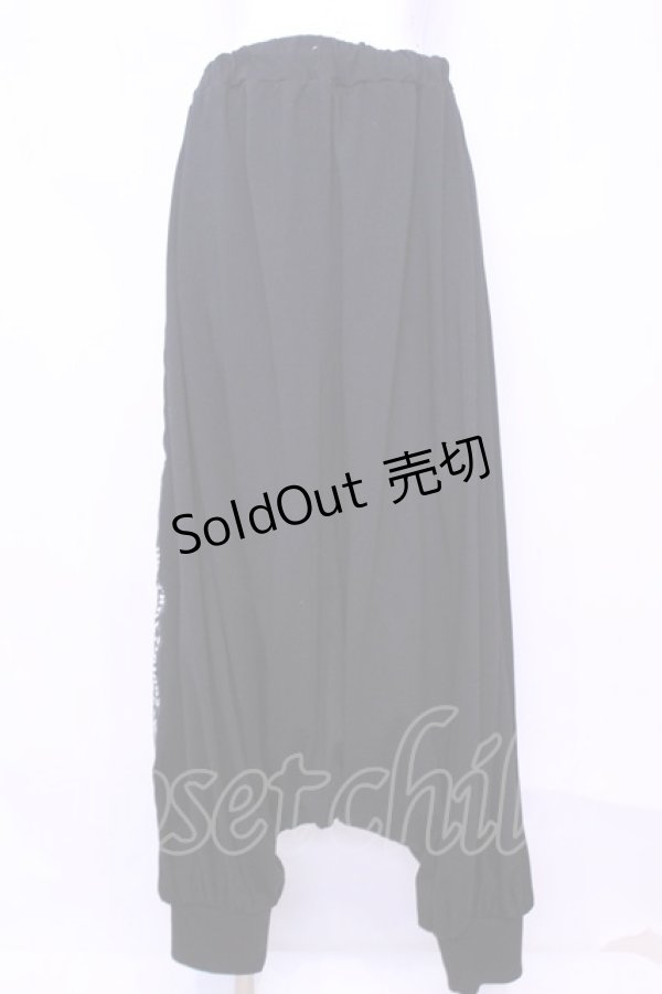 画像1: 【SALE】SEX POT ReVeNGe / SIDE　LINE　LOOSEサルエルパンツ  ブラック O-25-11-13-046-SP-PA-IG-ZT039 (1)