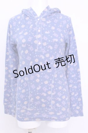 画像: HYSTERIC GLAMOUR / ファックベア総柄パーカー  ブルー O-25-11-13-049-PU-TO-IG-OS